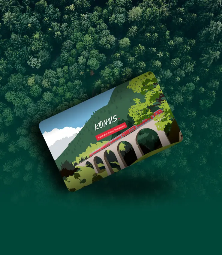 Frafik einer Konus Gästekarte.